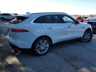 2018 Jaguar F-Pace 35t Prestige with VIN SADCK2EV7JA261102, listed as a Copart auction lot 76942774 with 58,955 mi miles and Salvage title. Bid and sale history available at DreamBid. Image 3.