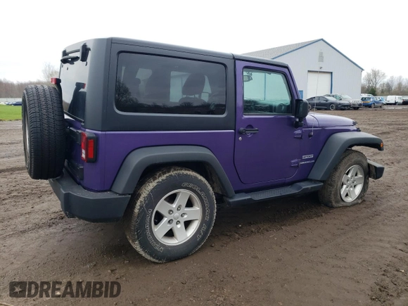 2017 Jeep Wrangler Willys Wheeler with VIN 1C4AJWAG0HL641188, listed as a Copart auction lot 52814005 with 94,959 mi miles and Salvage Title. Bid and sale history available at DreamBid. Image 3.