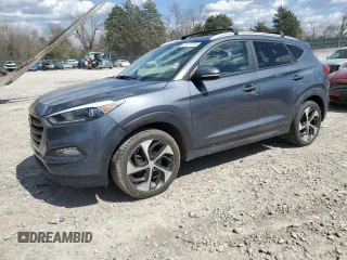 2016 Hyundai Tucson Eco with VIN KM8J3CA28GU226492, listed as a Copart auction lot 50471215 with 107,526 mi miles and Clean Title. Bid and sale history available at carsss.com. Image 1.