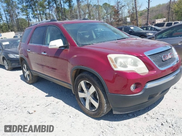 2011 GMC Acadia SLT2 with VIN 1GKKVSED4BJ222768, listed as a IAAI auction lot 41908772 with 183,280 mi miles. Bid and sale history available at carsss.com. Image 1.