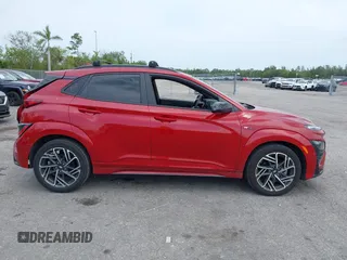 2022 Hyundai Kona N Line with VIN KM8K33A30NU794312, listed as a IAAI auction lot 41875100 with 21,880 mi miles. Bid and sale history available at carsss.com. Image 14.