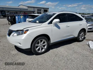 2010 Lexus RX 350 with VIN 2T2BK1BA5AC059966, listed as a Copart auction lot 57567165 with 128,505 mi miles and Salvage title. Bid and sale history available at DreamBid. Image 1.