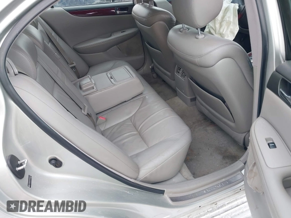 2004 Lexus ES 350 with VIN JTHBA30G145025601, listed as a IAAI auction lot 41352233 with 220,258 mi miles and . Bid and sale history available at DreamBid. Image 8.