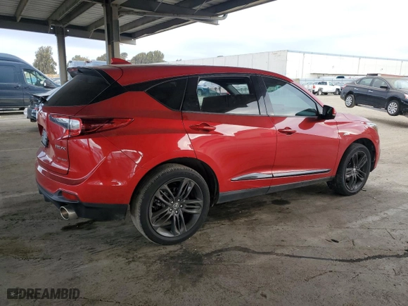 2019 Acura RDX w/A-Spec Pkg with VIN 5J8TC2H67KL016868, listed as a Copart auction lot 45867895 with 66,884 mi miles and Salvage Title. Bid and sale history available at carsss.com. Image 3.