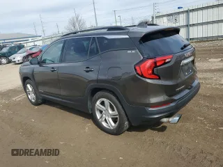2019 GMC Terrain SLE z VIN 3GKALTEX9KL212960, wystawiony jako Copart lot #49743915 z przebiegiem 93 732 mil mil oraz Czysty tytuł • Clean title. Historia ofert i sprzedaży dostępna na DreamBid. Obrazek 2.