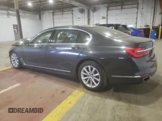 2017 BMW 7 Series 740i xDrive with VIN WBA7E4C59HGU99315, listed as a Copart auction lot 51578444 with 0 mi miles. Bid and sale history available at carsss.com. Image 2.