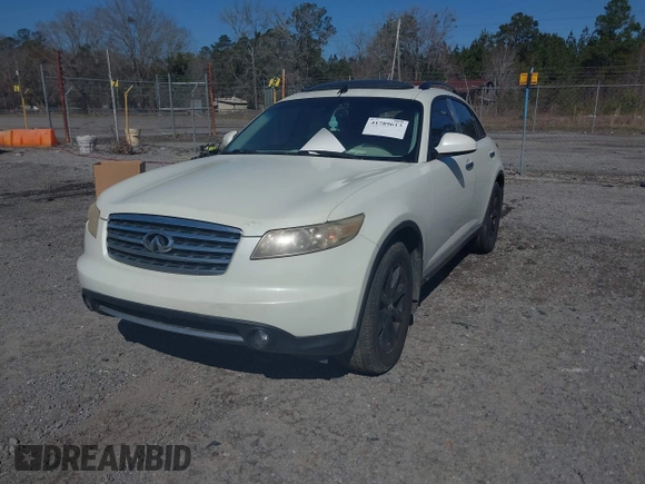 2006 Infiniti FX with VIN JNRAS08U76X100523, listed as a IAAI auction lot 41789613 with 180,641 mi miles. Bid and sale history available at carsss.com. Image 2.