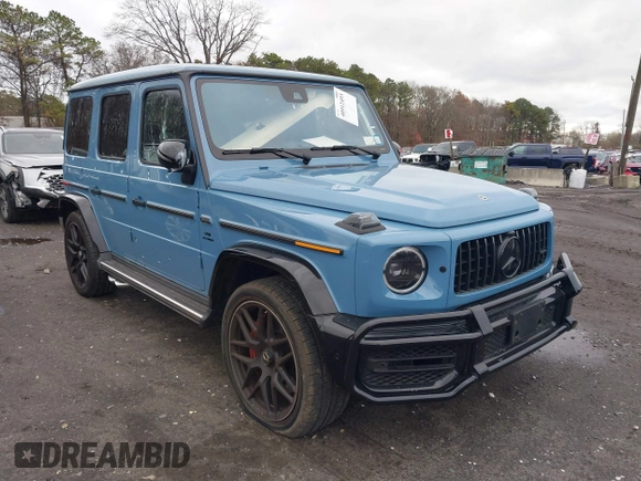 2023 Mercedes-Benz G with VIN W1NYC7HJ9PX480095, listed as a IAAI auction lot 40912493 with 5,055 mi miles. Bid and sale history available at carsss.com. Image 1.