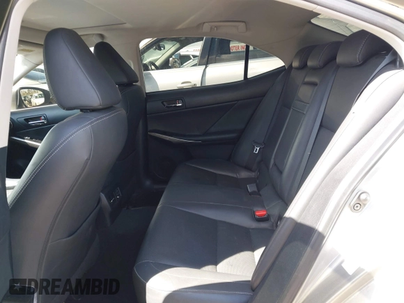 2015 Lexus IS 250 with VIN JTHBF1D2XF5077994, listed as a IAAI auction lot 41905643 with 86,977 mi miles and . Bid and sale history available at carsss.com. Image 8.
