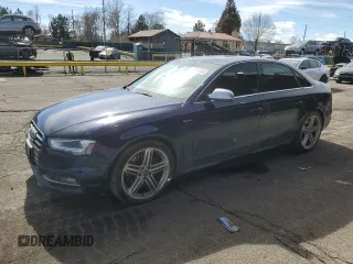 2013 Audi S4 Premium Plus with VIN WAUBGAFL4DA175859, listed as a Copart auction lot 46538595 with 90,920 mi miles and Salvage Title. Bid and sale history available at carsss.com. Image 1.