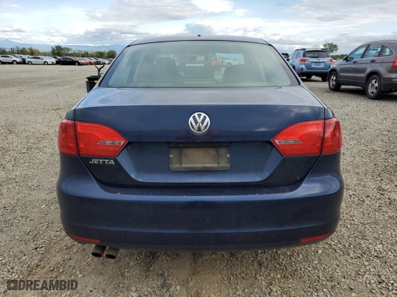 2012 Volkswagen Jetta Sedan S with VIN 3VW1K7AJ7CM358712, listed as a Copart auction lot 51184395 with 192,330 mi miles and Salvage Title. Bid and sale history available at carsss.com. Image 6.