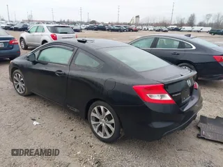2012 Honda Civic Cpe Si with VIN 2HGFG4A51CH703857, listed as a IAAI auction lot 41484989 with 123,814 mi miles. Bid and sale history available at carsss.com. Image 3.