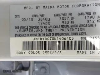 2019 Mazda CX-3 Touring with VIN JM1DKDC70K1406403, listed as a IAAI auction lot 41719684 with 119,602 mi miles. Bid and sale history available at carsss.com. Image 9.
