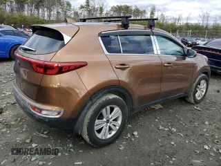 2017 Kia Sportage LX with VIN KNDPMCAC7H7291029, listed as a Copart auction lot 48164115 with 70,199 mi miles and Salvage Title. Bid and sale history available at DreamBid. Image 3.