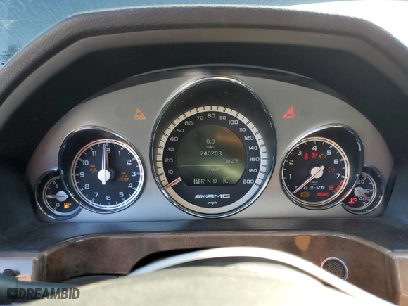 2010 Mercedes-Benz E-Class E 63 AMG with VIN WDDHF7HB2AA163010, listed as a Copart auction lot 73892644 with 240,203 mi miles and Clean Title. Bid and sale history available at carsss.com. Image 9.