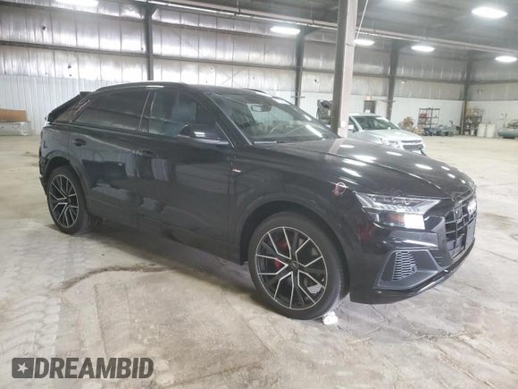 2019 Audi Q8 Prestige with VIN WA1FVAF15KD042994, listed as a Copart auction lot 57137915 with 37,018 mi miles and Salvage title. Bid and sale history available at DreamBid. Image 4.