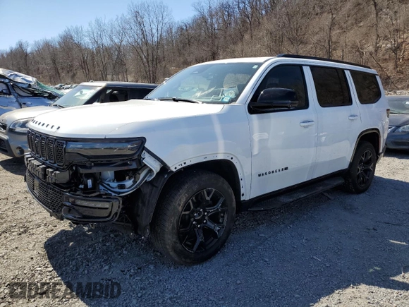 2024 Jeep Wagoneer Series II Carbide with VIN 1C4SJVBP6RS187825, listed as a Copart auction lot 50468435 with 7,751 mi miles and Salvage title. Bid and sale history available at DreamBid. Image 1.