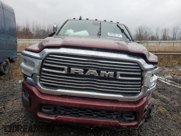 2020 Ram 3500 Laramie with VIN 3C63RRJL9LG190789, listed as a Copart auction lot 80558134 with 77,805 mi miles and Salvage Title. Bid and sale history available at carsss.com. Image 5.