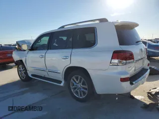 2015 Lexus LX 570 with VIN JTJHY7AX7F4167891, listed as a Copart auction lot 48007665 with Not Provided miles and Salvage Title. Bid and sale history available at DreamBid. Image 2.