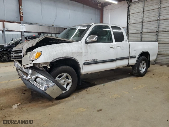 2002 Toyota Tundra SR5 with VIN 5TBRN34122S237031, listed as a Copart auction lot 85034004 with 158,925 mi miles and Salvage Title. Bid and sale history available at carsss.com. Image 1.