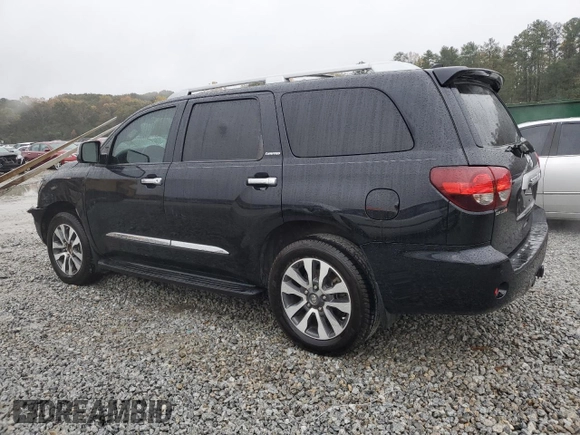 2020 Toyota Sequoia Limited with VIN 5TDKY5G12LS074213, listed as a Copart auction lot 80369414 with 92,114 mi miles and Salvage Title. Bid and sale history available at carsss.com. Image 2.