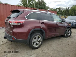 2015 Toyota Highlander Hybrid Limited with VIN 5TDDCRFH0FS009944, listed as a Copart auction lot 71665924 with 151,013 mi miles and Salvage Title. Bid and sale history available at carsss.com. Image 3.