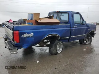 1996 Ford F-150 with VIN 1FTEF14N2TNA17129, listed as a Copart auction lot 52091965 with 243,778 mi miles and Salvage Title. Bid and sale history available at DreamBid. Image 3.