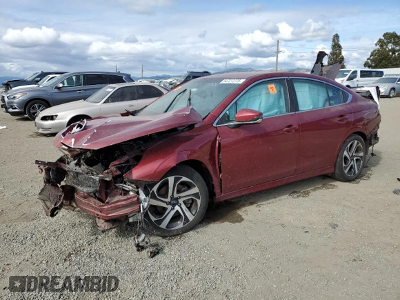 2020 Subaru Legacy Limited z VIN 4S3BWAL69L3020618, wystawiony jako Copart lot #54727275 z przebiegiem Nie podano mil oraz Szkoda całkowita • Salvage title. Historia ofert i sprzedaży dostępna na DreamBid. Obrazek 1.