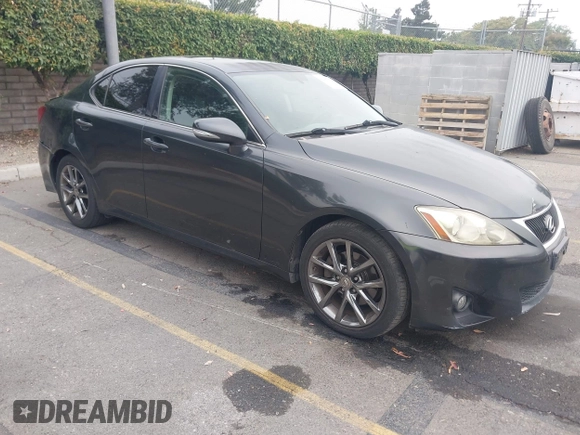 2011 Lexus IS 250 with VIN JTHBF5C20B5132424, listed as a IAAI auction lot 42497980 with 158,493 mi miles and . Bid and sale history available at DreamBid. Image 1.