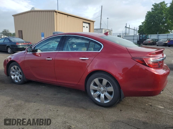 2014 Buick Regal Premium I z VIN 2G4GN5EX2E9236354, wystawiony jako Copart lot #56897205 z przebiegiem 77 147 mil mil oraz Szkoda całkowita • Salvage title. Historia ofert i sprzedaży dostępna na DreamBid. Obrazek 2.