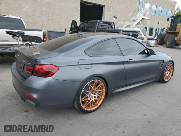 2016 BMW M4 with VIN WBS4S9C56GK578862, listed as a Copart auction lot 64843405 with 2,588 mi miles and Clean title. Bid and sale history available at DreamBid. Image 3.