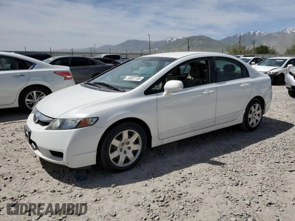 2010 Honda Civic LX with VIN 2HGFA1F50AH588514, listed as a Copart auction lot 56007735 with 393,546 mi miles and Clean Title. Bid and sale history available at DreamBid. Image 1.