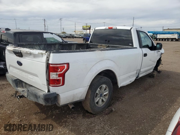 2018 Ford F-150 XL with VIN 1FTMF1CB1JKC72470, listed as a Copart auction lot 46689225 with 129,364 mi miles and Clean Title. Bid and sale history available at carsss.com. Image 3.