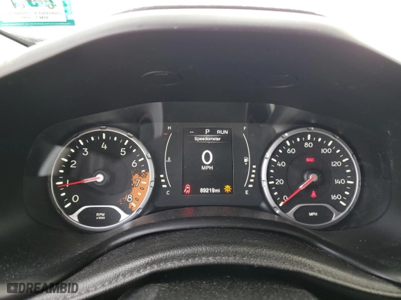 2015 Jeep Renegade Latitude with VIN ZACCJBBT8FPC10653, listed as a Copart auction lot 50023605 with 89,219 mi miles and Salvage Title. Bid and sale history available at carsss.com. Image 9.