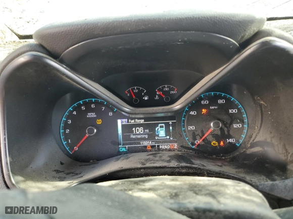 2016 Chevrolet Colorado 4WD LT with VIN 1GCGTCE39G1312980, listed as a Copart auction lot 63286254 with 115,314 mi miles and Salvage Title. Bid and sale history available at carsss.com. Image 9.