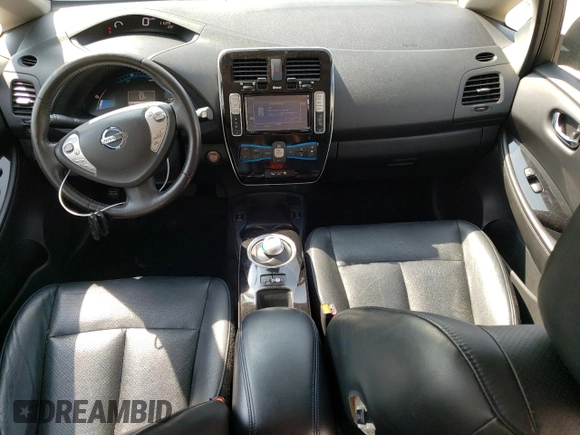 2015 Nissan LEAF SV with VIN 1N4AZ0CP1FC308097, listed as a Copart auction lot 65746053 with 47,487 mi miles. Bid and sale history available at carsss.com. Image 8.