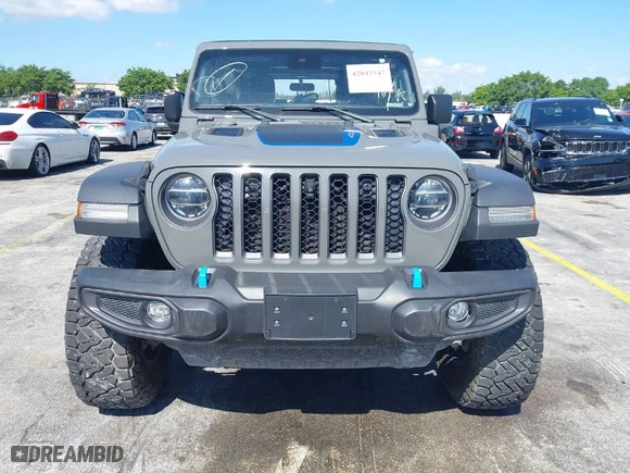 2022 Jeep Wrangler 4xe Unlimited Rubicon with VIN 1C4JJXR62NW189370, listed as a IAAI auction lot 42043547 with 38,277 mi miles. Bid and sale history available at carsss.com. Image 12.