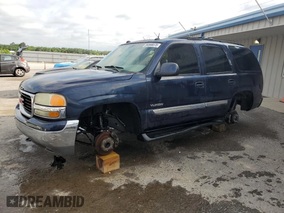 2004 GMC Yukon SLT z VIN 1GKEC13ZX4R203707, wystawiony jako Copart lot #56866075 z przebiegiem Nie podano mil oraz Szkoda całkowita • Salvage title. Historia ofert i sprzedaży dostępna na DreamBid. Obrazek 1.