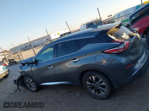 2017 Nissan Murano SL with VIN 5N1AZ2MHXHN185657, listed as a IAAI auction lot 41266313 with 137,559 mi miles and . Bid and sale history available at DreamBid. Image 15.
