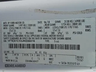 2018 Ford F-150 XL с VIN 1FTEX1C53JKE86016, выставлен на аукционе Copart как лот 62468835 с пробегом 58 204 миль миль и Чистый • Clean title. История ставок и продаж доступна на DreamBid. Изображение 12.
