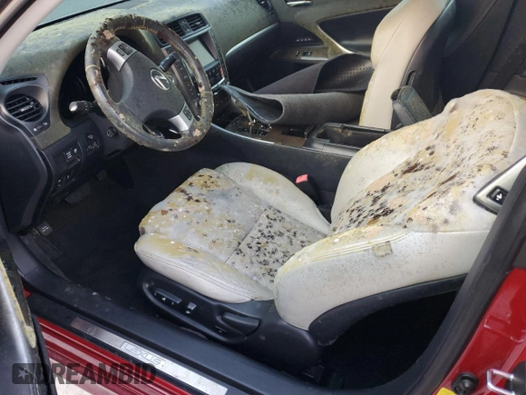 2012 Lexus IS 250 C with VIN JTHFF2C28C2523081, listed as a Copart auction lot 75138684 with Not provided miles and Salvage title. Bid and sale history available at DreamBid. Image 7.