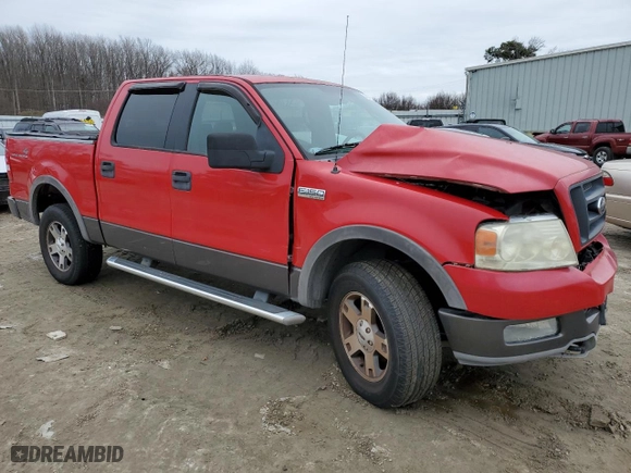 2004 Ford F-150 XLT with VIN 1FTPW14504KD30921, listed as a Copart auction lot 44885195 with 187,237 mi miles and Salvage Title. Bid and sale history available at carsss.com. Image 4.