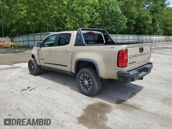 2021 Chevrolet Colorado 4WD ZR2 z VIN 1GCGTEEN5M1165629, wystawiony jako Copart lot #66216665 z przebiegiem 65 579 mil mil oraz Szkoda całkowita • Salvage title. Historia ofert i sprzedaży dostępna na DreamBid. Obrazek 2.