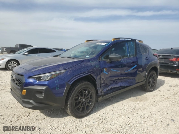 2024 Subaru Crosstrek Wilderness with VIN 4S4GUHU62R3841891, listed as a Copart auction lot 48559715 with 3,810 mi miles and Salvage Title. Bid and sale history available at carsss.com. Image 1.