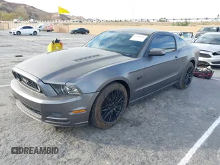 2013 Ford Mustang GT with VIN 1ZVBP8CF0D5247978, listed as a IAAI auction lot 41483581 with 111,560 mi miles. Bid and sale history available at carsss.com. Image 2.