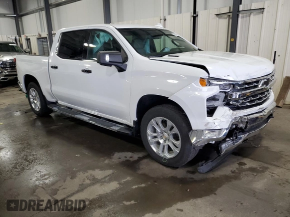 2023 Chevrolet Silverado 1500 LTZ with VIN 3GCUDGE85PG358780, listed as a Copart auction lot 72522734 with 22,172 mi miles and Salvage Title. Bid and sale history available at carsss.com. Image 4.