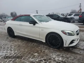 2022 Mercedes-Benz C with VIN W1KWK6EB7NG106807, listed as a Copart auction lot 87717575 with 13,876 mi miles and Salvage Title. Bid and sale history available at DreamBid. Image 4.
