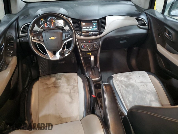 2017 Chevrolet Trax LT z VIN KL7CJPSB0HB155095, wystawiony jako Copart lot #57161745 z przebiegiem 99 691 mil mil oraz Szkoda całkowita • Salvage title. Historia ofert i sprzedaży dostępna na DreamBid. Obrazek 8.