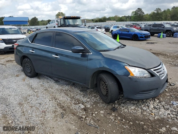 2014 Nissan Sentra S with VIN 3N1AB7AP7EY328731, listed as a Copart auction lot 51549905 with 132,788 mi miles and Salvage Title. Bid and sale history available at carsss.com. Image 4.