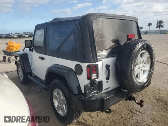 2017 Jeep Wrangler Sport with VIN 1C4AJWAG5HL502352, listed as a Copart auction lot 74010244 with 76,086 mi miles and Non Repairable. Bid and sale history available at DreamBid. Image 2.